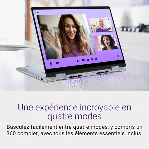 Portable 2-en-1 tactile de 14 po Copilot+ PC Plus de Dell - Bleu glacier