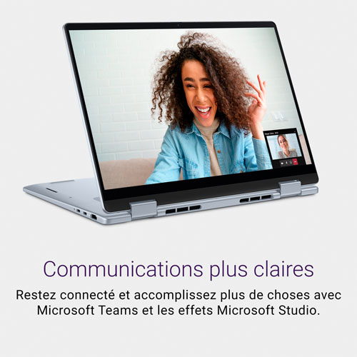Portable 2-en-1 tactile de 14 po Copilot+ PC Plus de Dell - Bleu glacier
