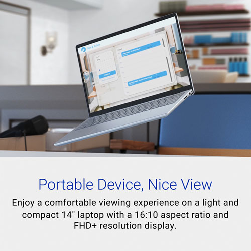 Portable de 14 po Inspiron de Dell - Bleu glacier