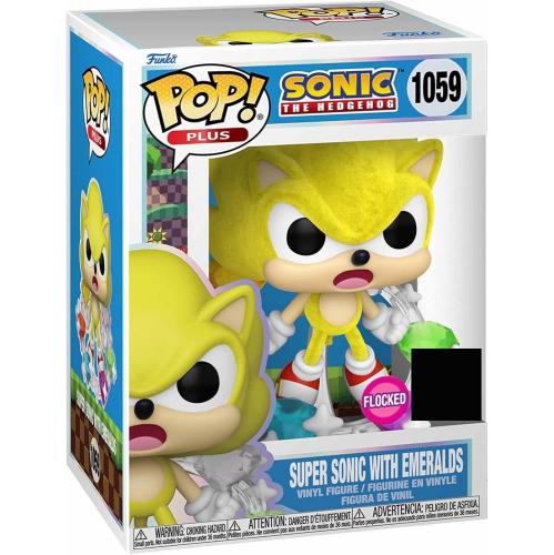 POP  Games Sonic The Hedgehog 3.75 Inch Action Figure Exclusive - Super Sonic With Emeralds #1059