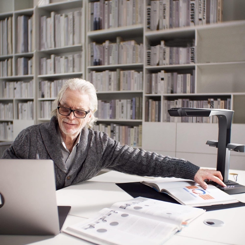 CZUR ET24 Pro Professional Book & Document Scanner, 24MP High-Resolution Camera, A3 Large-Format Scanner, Auto-Flatten & Deskew, 180+ Languages OCR,