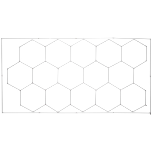 VEVOR 66300LM Hexagon Garage Lights, 6500K 15 Grid Systems Honeycomb Hexagonal Garage LED Lights, DIY Cool White Car Detailing Garage Ceiling