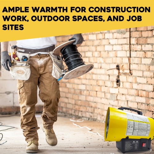 Martin MB10 Forced Air Heater - 34,000 BTU Propane Gas Portable Torpedo Heater for Construction; Jobsite LP Salamander for Outdoor Use