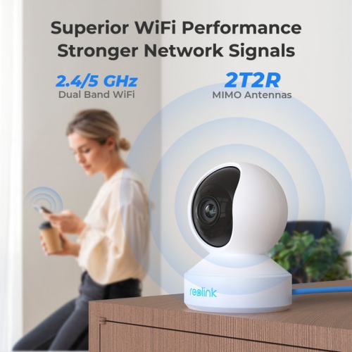 Reolink 5MP Smart Indoor WiFi PTZ Security Camera with 3X Zoom, Person/Pet Detection & Auto Tracking, 2.4/5 GHz Dual-Band WiFi, Two-Way Audio, Baby