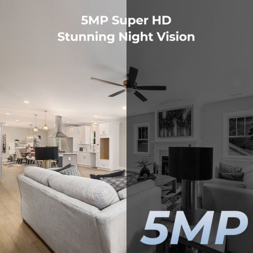 Reolink 5MP Smart Indoor WiFi PTZ Security Camera with 3X Zoom, Person/Pet Detection & Auto Tracking, 2.4/5 GHz Dual-Band WiFi, Two-Way Audio, Baby