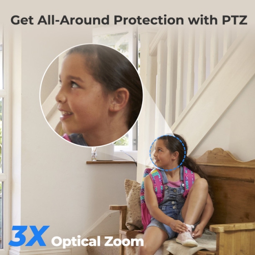 Reolink 5MP Smart Indoor WiFi PTZ Security Camera with 3X Zoom, Person/Pet Detection & Auto Tracking, 2.4/5 GHz Dual-Band WiFi, Two-Way Audio, Baby