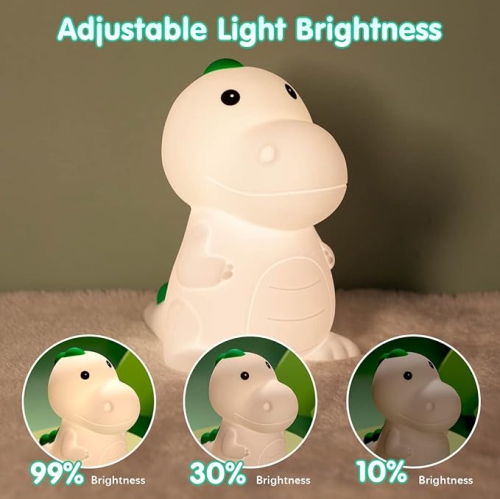 Night Light for Kids,Cute Silicone Nursery Bunny Lamp for Baby and Toddler,Animal NightLight for Bedroom,Kawaii Bedside Lamp for Kids Room