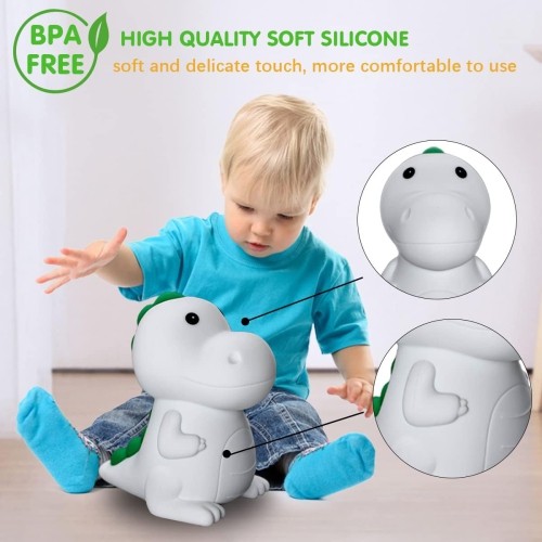 Night Light for Kids,Cute Silicone Nursery Bunny Lamp for Baby and Toddler,Animal NightLight for Bedroom,Kawaii Bedside Lamp for Kids Room