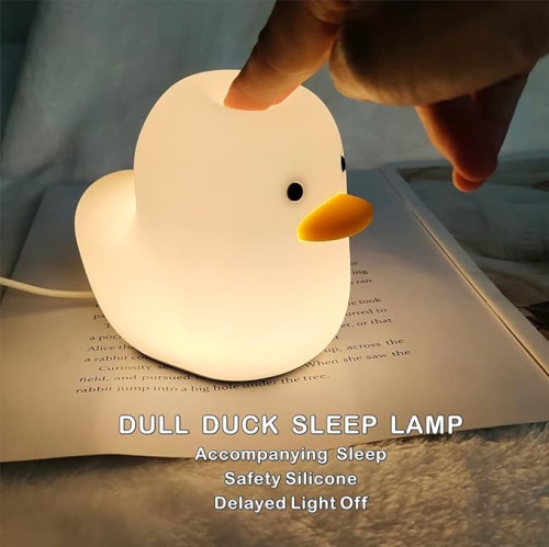 Kids Night Light, Cute Silicone Duck Nursery Lamp for Baby and Toddler,Animal Night Light,Squishy Night Light for Bedroom and Kids Room(Duck)