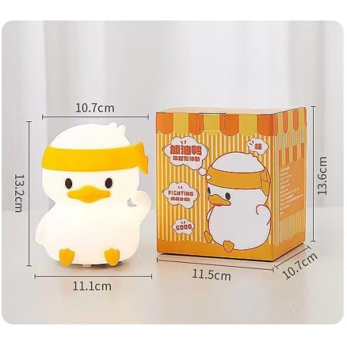 Cute Kids Night Light Night Lamp Night Lights for Kids Bedroom Toddler Baby Portable Silicone Battery Led Nightlight Nursery(Duck)