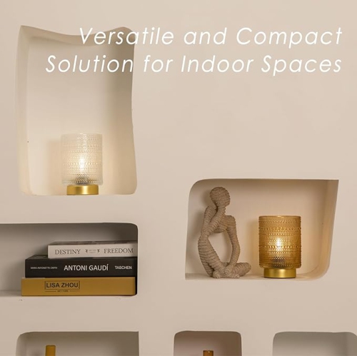 Lampe à piles avec minuterie, lampes de table sans fil alimentées par piles LED portative Petite lampe pour décoration de chambre à coucher