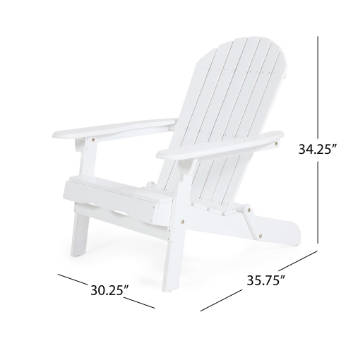 YOULIGHTS Folding ADIRONDACK CHAIR ,Acacia Wood Patio Chair with traditional slatted seating, Outdoor Chair Wood Texture, Lawn Chair for Porch,