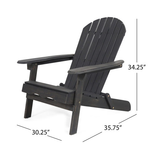 YOULIGHTS Outdoor Adirondack Chair, Waterproof Acacia Patio Chair, Foldable Chair for Patio, Garden, Outdoor