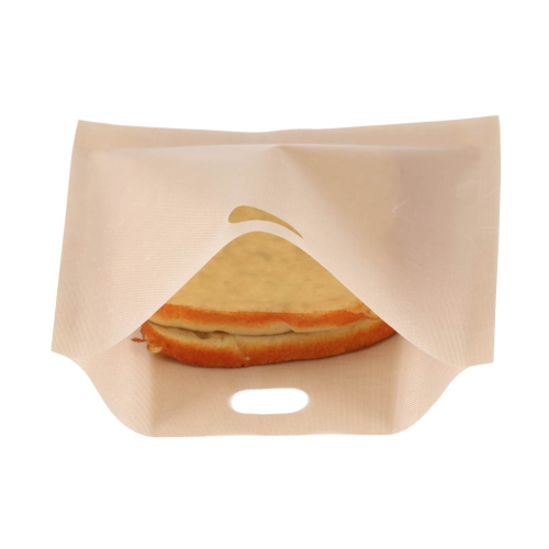 Image 1 of 9.. Reusable Non Stick Coated Fiberglass Microwave Heating Pastry Toaster Sandwich Bags