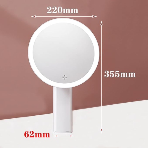 LED Illuminated Makeup Mirror, Round Standing Makeup for Beauty Makeup Travel Mirror, With Brightness Adjustable, Make-up mirror with light