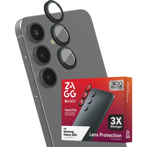 ZAGG S25 Plus Aluminum Black Lens Protect Glass Elite CLEAR