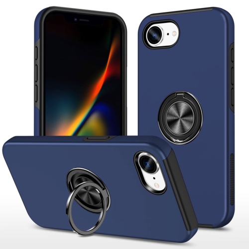 Image 1 de 6.. [CS] Étui magnétique hybride avec anneau invisible pour iPhone 16e, bleu marine