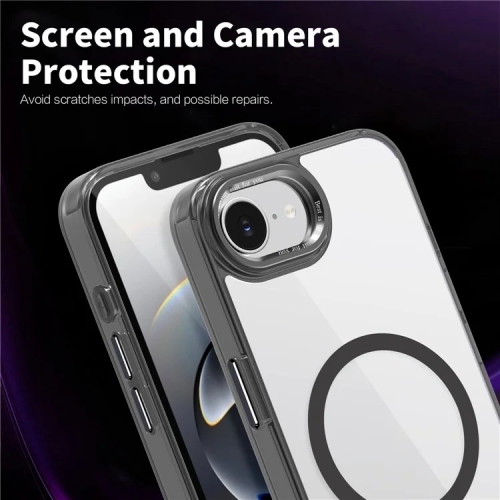 [CS] Transparent Hard PC Hybrid Magnetic MagSafe Case Cover for iPhone 16e, Navy