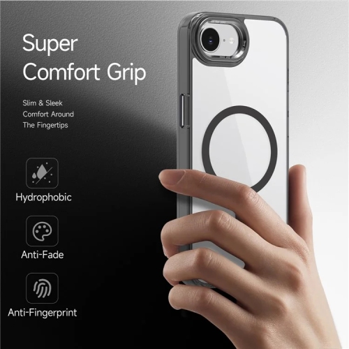 [CS] Transparent Hard PC Hybrid Magnetic MagSafe Case Cover for iPhone 16e, Navy