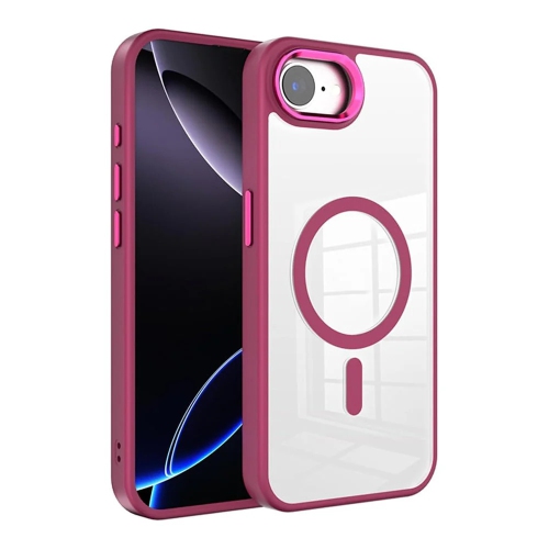 [CS] Transparent Hard PC Hybrid Magnetic MagSafe Case Cover for iPhone 16e, Wine