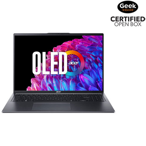 Open Box - Acer Swift Go 16" Laptop - Iron (Intel Core Ultra 7 CU7155H/1TB SSD/16GB RAM/Windows 11)