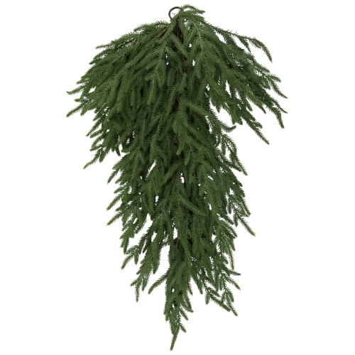 Norfolk Pine Artificial Christmas Teardrop Swag - 28"