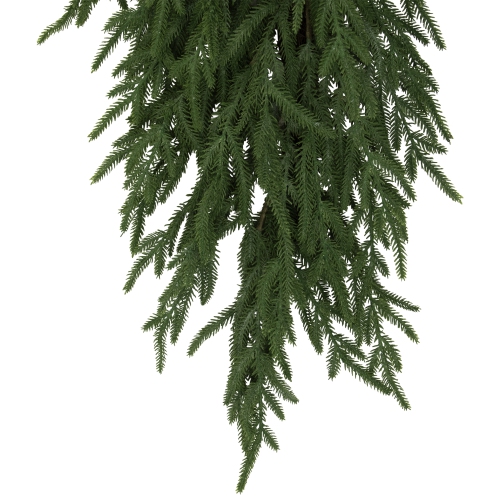 Norfolk Pine Artificial Christmas Teardrop Swag - 28"