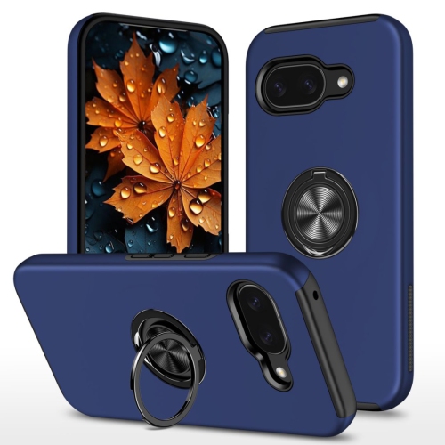 [CS] Étui hybride magnétique à anneau invisible pour Pixel 9&nbsp;A de Google, bleu marine