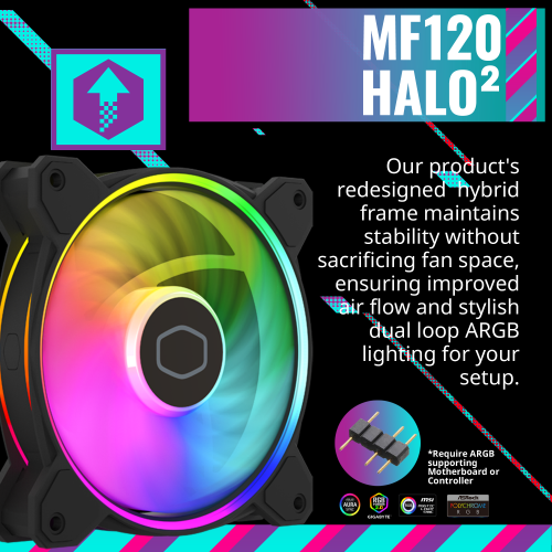 Cooler MasterHyper 212 Halo Black CPU Cooler w/ 120mm Fan, Black