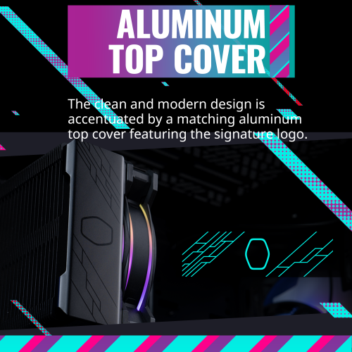 Cooler MasterHyper 212 Halo Black CPU Cooler w/ 120mm Fan, Black