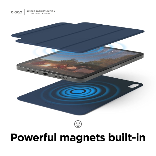 Étui Elago pour iPad mini A17 Pro, 6ᵉ Generation - Étui pour iPad avec fixation magnétique aux matériaux en métal, compatible avec l'iPad Pencil