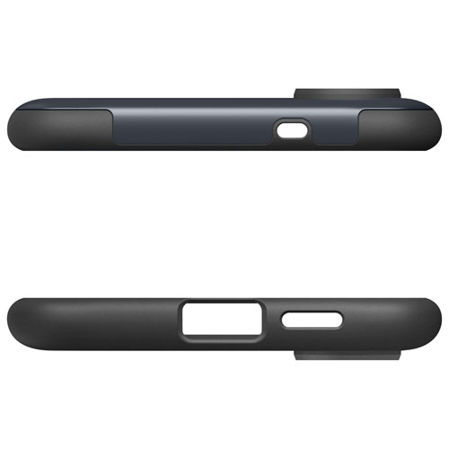 Étui rigide ajusté Slim Armor de Spigen pour Galaxy S25 Edge - Ardoise métallique