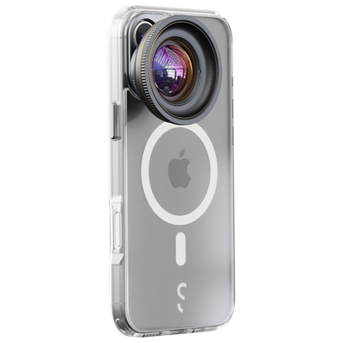 Étui pour caméra de Shiftcam avec support de lentille pour iPhone 16 Plus - Transparent