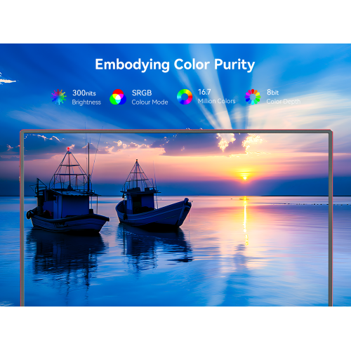 Zachvo 16Inch Red Portable Monitor for Laptop, 1920x1200P IPS 16:10 Computer External Screen, 100% sRGB Stand Support Freesync, for Girl Phone, PC