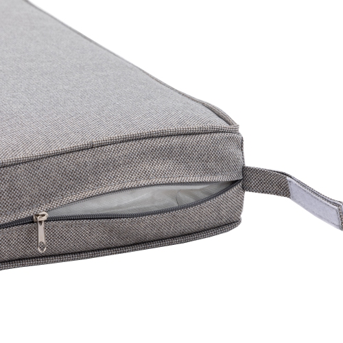 YOULIGHTS Outdoor Rattan Adjustable Lounge Chair, Polyester Rattan Chair with Waterproof Cushion for Porch, Backyard and Patio