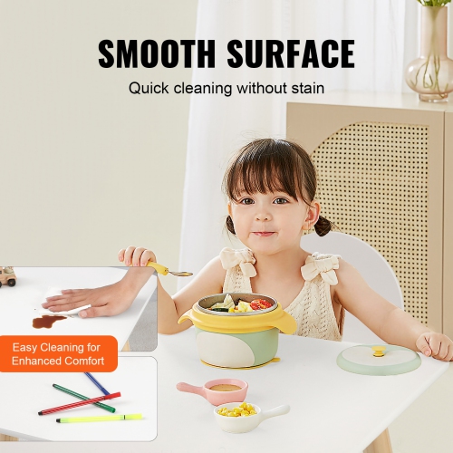 Ensemble avec table et 2 chaises pour enfants VEVOR, ensemble table et chaises pour tout-petits, table multi-activités pour enfants pour l'art,