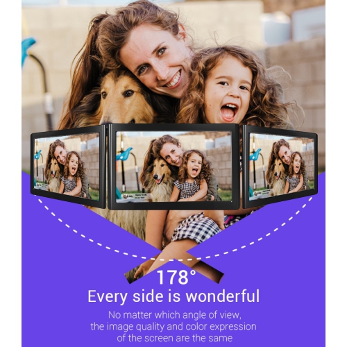 10.1 Inch Digital Picture Frame, WiFi with Uhale APP, 16 GB Automatic Image Rotation, 16:10 IPS Display 1200 x 800, Touch Screen Frame