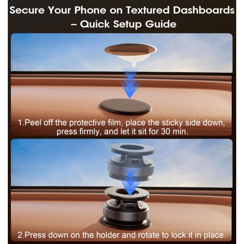 Strong Suction Car Phone Holder for MagSafe, Ultra Vacuum Suction Cup Phone Mount 360° Cell Phone Holders for Your Car Accessories