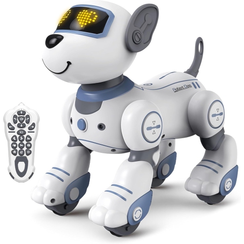 MYACUC  Remote Control Robot Dog Toy for Kids, Intelligent Interactive Programmable Robot Puppy Toy, With Singing, Dancing And Walking Function(Blue)
