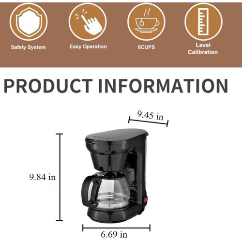 Mini Coffee Machine,Automatic Drip Coffee Pot,Fast Extraction Espresso Coffee Maker,Portable Travel Coffee Machine