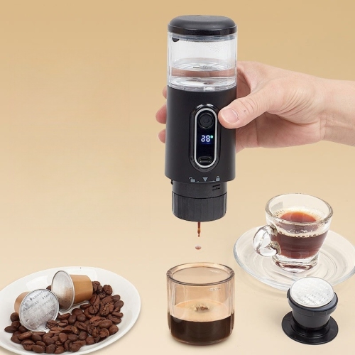 Portable Electric Espresso Coffee Machine,Wireless Coffee Maker,Self-Heating Capsule Coffee Maker for Camping RV Hiking
