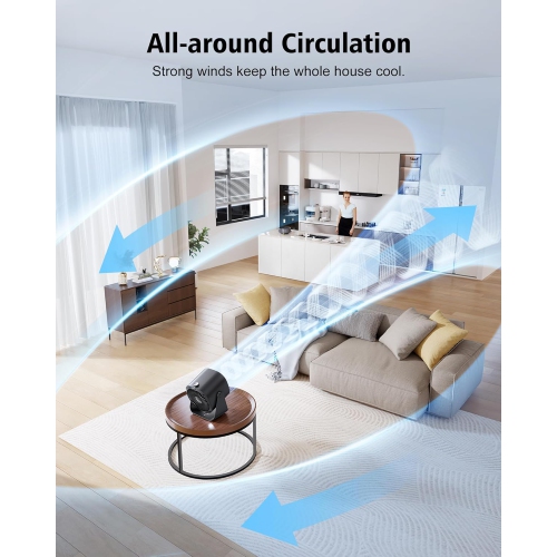 Desk Fan,Quiet Portable Fan,Air Circulator Fan with 100 Speeds,Digital Display Small Table Fas for Bedroom Office KitchenTravel Camping