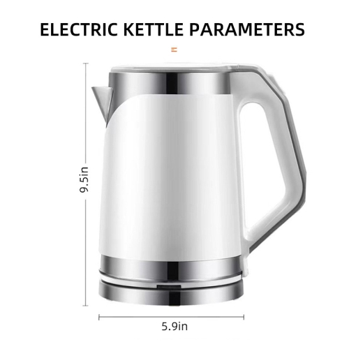 2L Electric Water Kettle Large Volume Water Boiler 1500W Fast Boil Hot Water Heater Boil-Dry Protection Electric Kettle