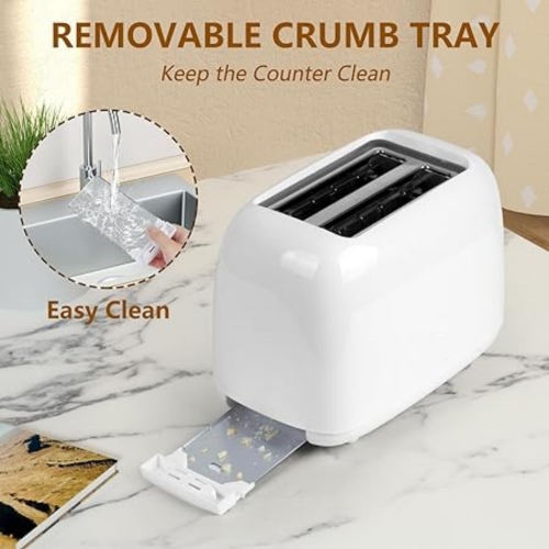 2-Slice Toaster Breakfast Bread Machine Toasters Bread Makers Bagels Waffles Toaster