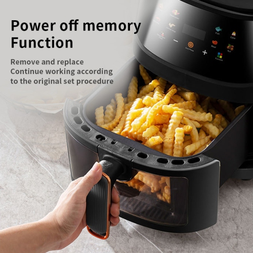 8L Air Fryer Household Multifunctional Smart Touch LCD Fryer