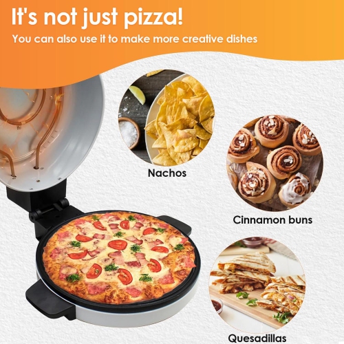 Machine à pizza domestique Machine à steak Grille-pain Plaque à pizza électrique Four Machine à pain 30 cm