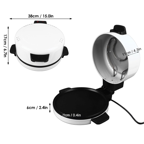 Machine à pizza domestique Machine à steak Grille-pain Plaque à pizza électrique Four Machine à pain 30 cm