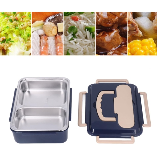 Electric Lunch Box,Stainless Steel Food Warmer Lunch Box, Portable Food Container for Car Truck Work Food Heating