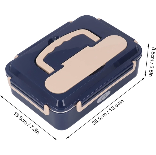 Electric Lunch Box,Stainless Steel Food Warmer Lunch Box, Portable Food Container for Car Truck Work Food Heating