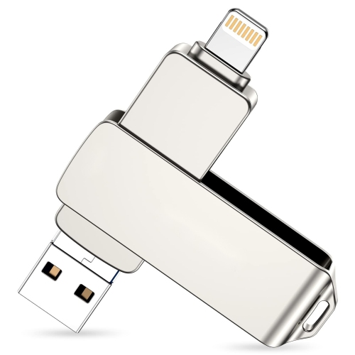 Image 1 de 6.. Clé USB 3,0 Photo Stick de 128&nbsp;Go pour iPhone Clé USB Clé USB Clé USB Stockage externe - Argenté